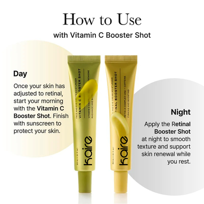 Booster Shot Skin Renewal Duo - Vitamin C & Retinal for Day And Night