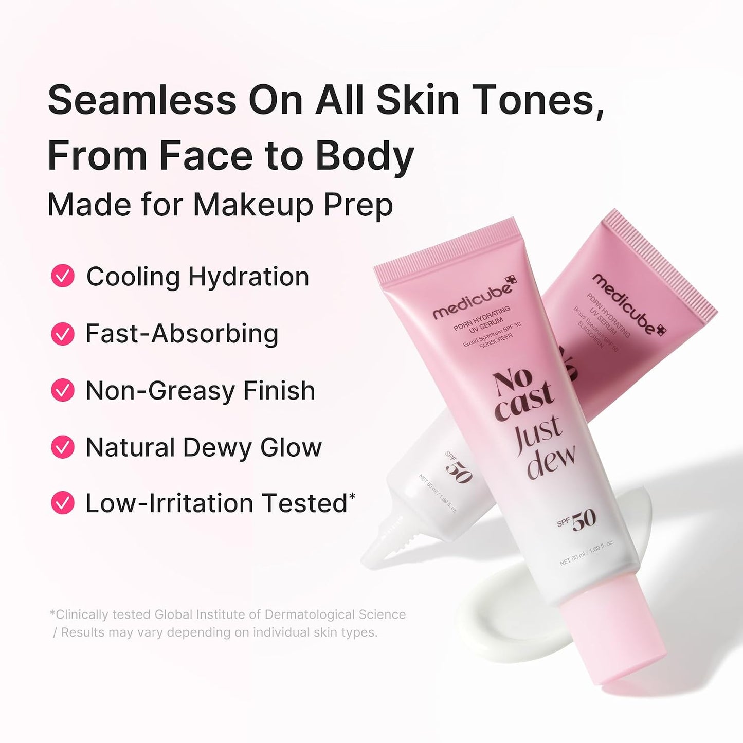No Cast Just Dew PDRN Hydrating UV Sun Serum