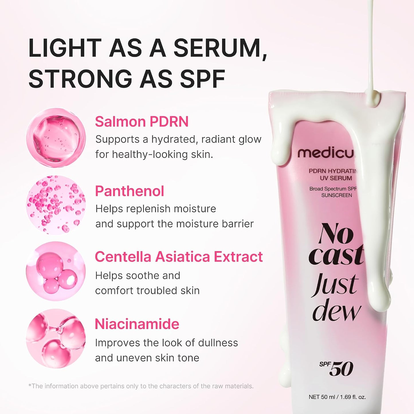 No Cast Just Dew PDRN Hydrating UV Sun Serum